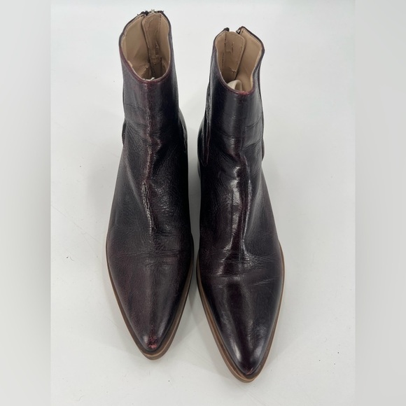 🌸ZARA brown zip up boots 9.5 - Picture 8 of 10